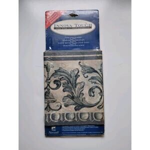 Innova Touch Decorative Wall Border - 5 yds - Self Adhesive - Blue / Gray